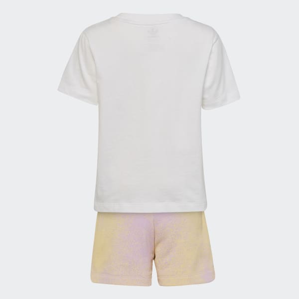 adidas Graphic Logo Shorts and Tee Set - White | Kids' Lifestyle | adidas US