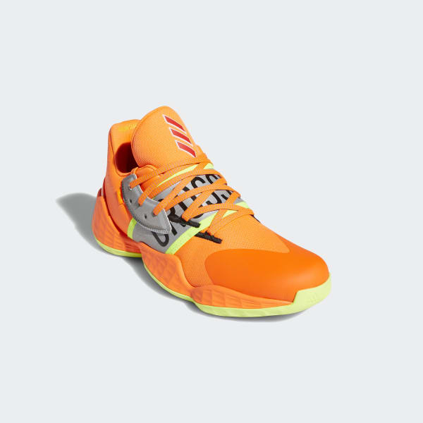 Adidas Men's Harden Vol. 4 Playoffs Shoes - Solar Orange / Silver Metallic  / Core Black