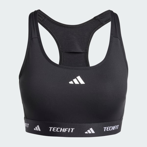 adidas TECHFIT Bra Black adidas UK