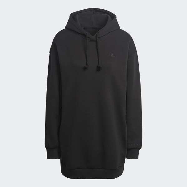 adidas ALL SZN Fleece Long Hoodie - Black | Women's Lifestyle | adidas US