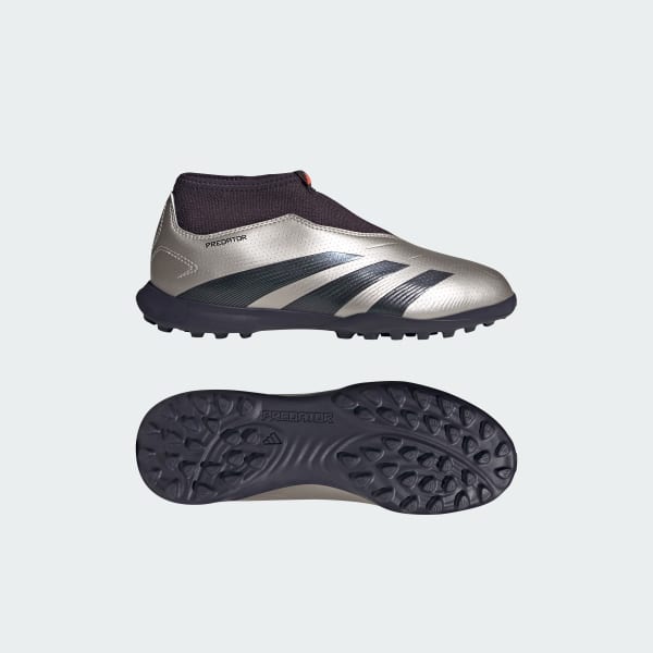 Siva Kopačky Predator League Laceless Turf Kids