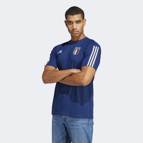 kast Bedankt kralen adidas Italië Tiro 23 Katoenen T-shirt - blauw | adidas Belgium