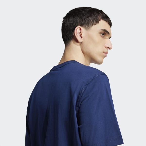 adidas Trefoil Essentials Tee - Blue | Free Shipping with adiClub