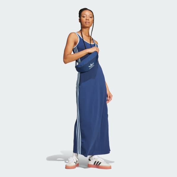 Blue Adicolor 3-Stripes Tank Maxi Dress