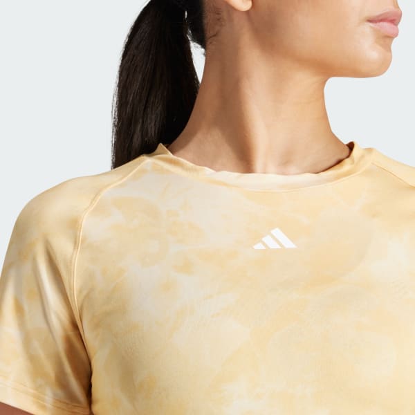 adidas Train Essentials AOP Flower Tie Dye T Shirt Rosa adidas Deutschland