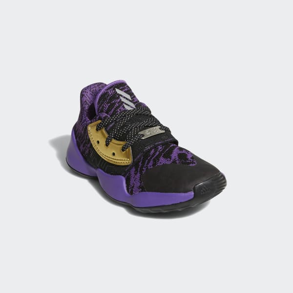black and purple shoes