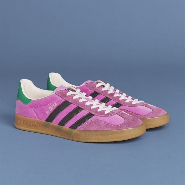 Pink adidas x Gucci Gazelle Shoes LYX89