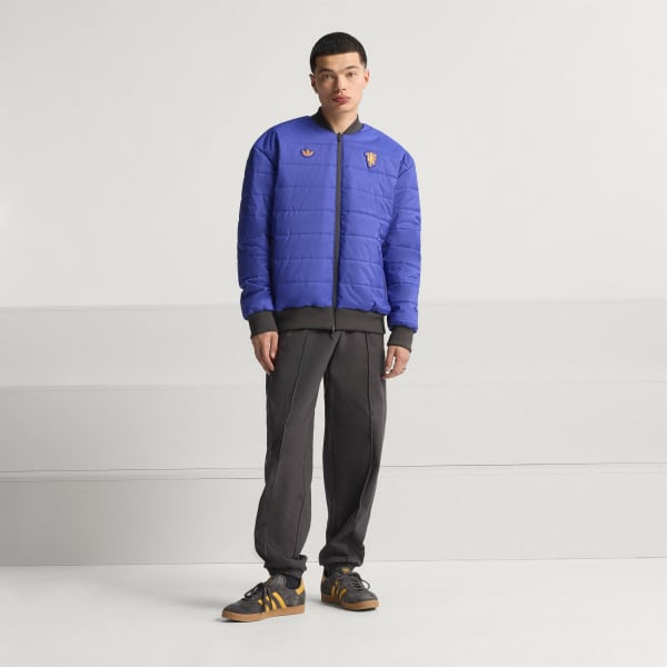 Black Manchester United Terrace Icons Jacket