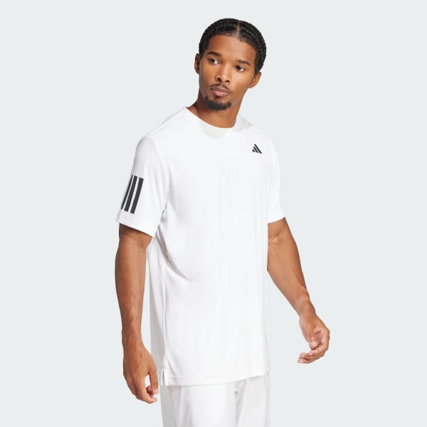 Hvit Club Tennis Climacool 3-Stripes T-skjorte