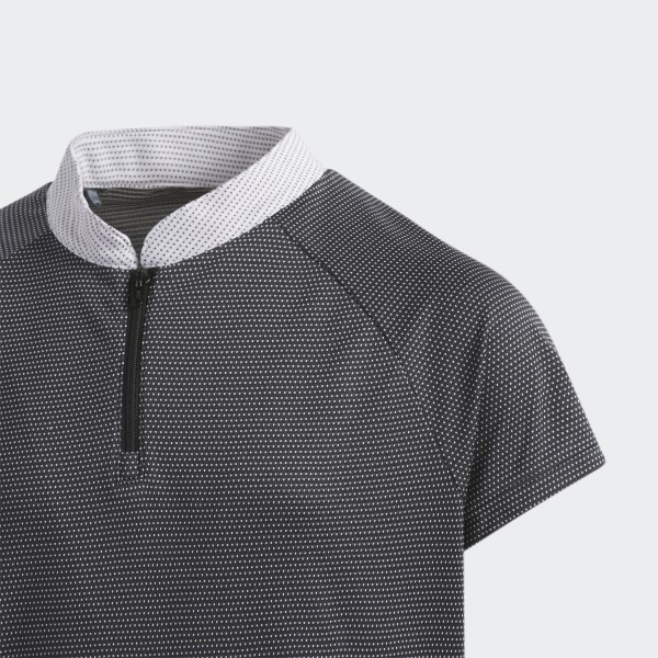 Czerń Koszulka polo Micro Dot Zip Polo Kids