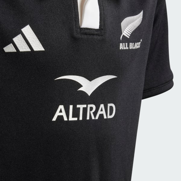 Svart All Blacks Rugby AEROREADY Short Sleeve Trøye