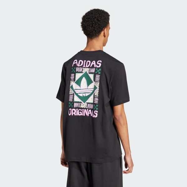 Negro Playera Estampada '80s Premium