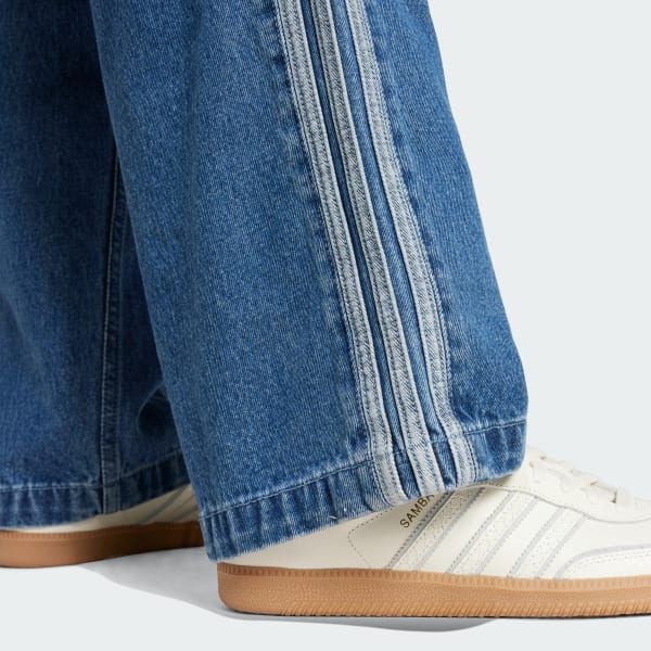 Calça Adicolor Denim Firebird - Azul adidas | adidas Brasil