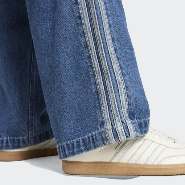 AdidasOriginals デニム FIREBIRD TRACKPANTS adidas Adicolor Denim Firebird Pants - Black | Free Shipping