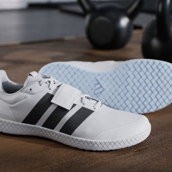 adidas The Total Weightlifting Shoes - White | Free Shipping with