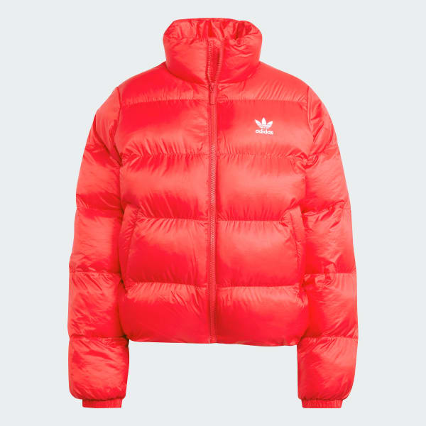 rood Adicolor Short Puffer Jack
