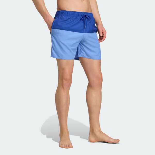 Blue Colorblock 5 Inch Swimshort
