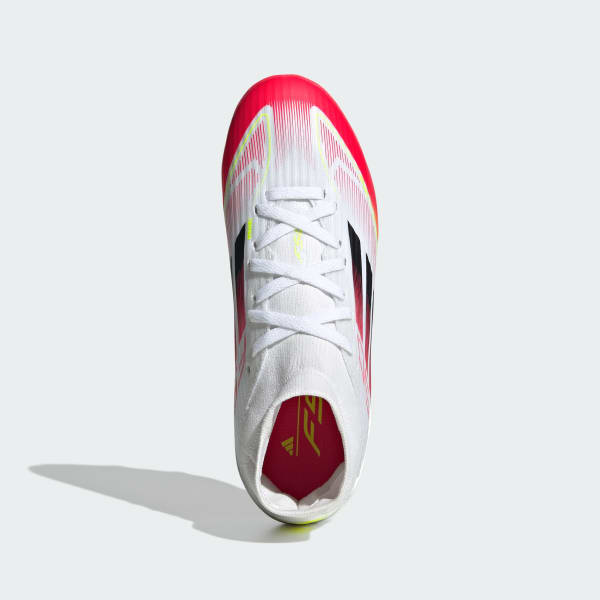 biela Kopačky F50 League Mid Firm/Multi-Ground Kids
