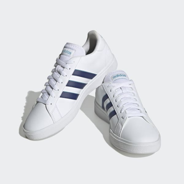 White Grand Court TD Lifestyle Court Casual Shoes