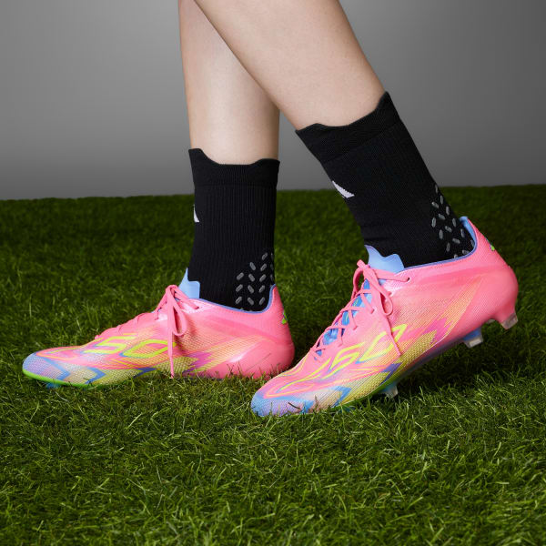 Pink F50 Elite Firm Ground Boots