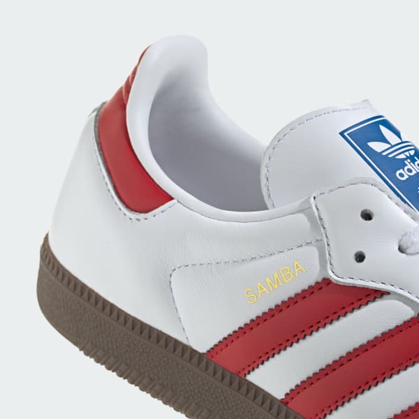 Adidas samba og top white red