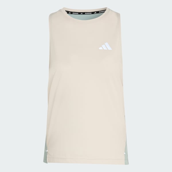 ベージュ adi365 ブリーズ ランニング タンクトップ