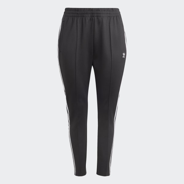 adidas Adicolor SST Track Pants (Plus Size) - Black, Women's Lifestyle