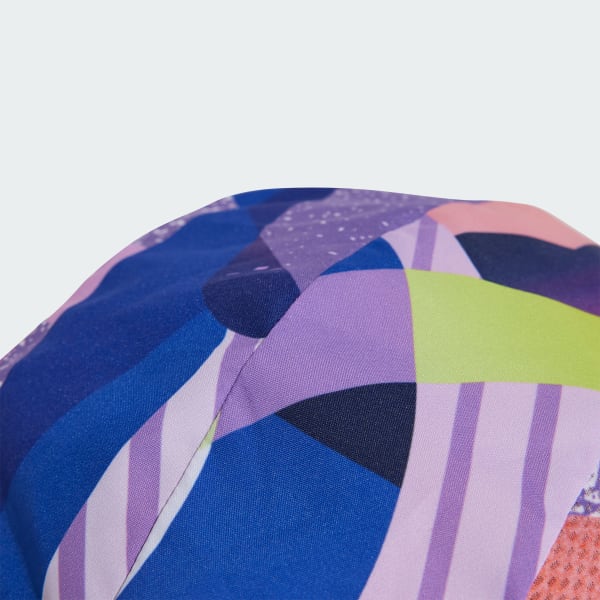 Multicolor Pattern Clash Cycling Cap