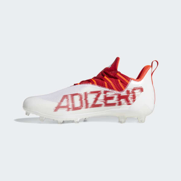 adidas cleats white and red