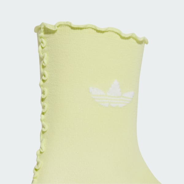 グレー ラッフルソックス 2足組