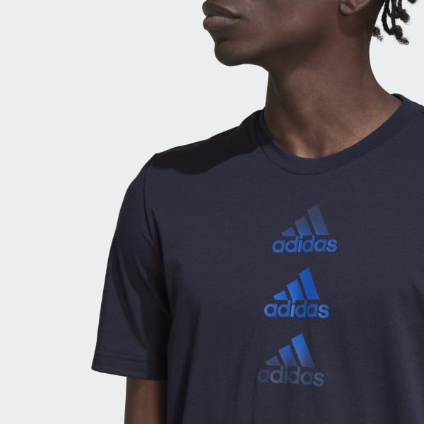 Azul Camiseta Logo Designed to Move Q3690