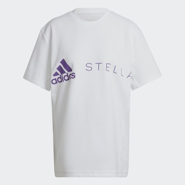 Blanco Playera Logo adidas by Stella McCartney