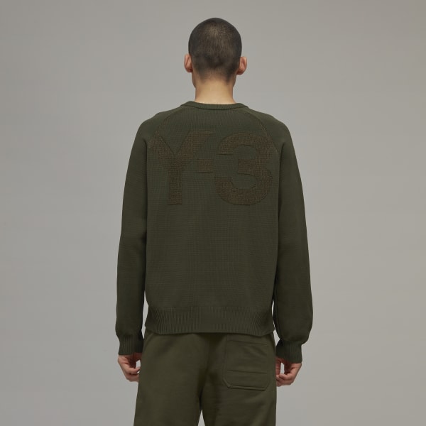 Czerń Y-3 Classic Knit Crew Sweater