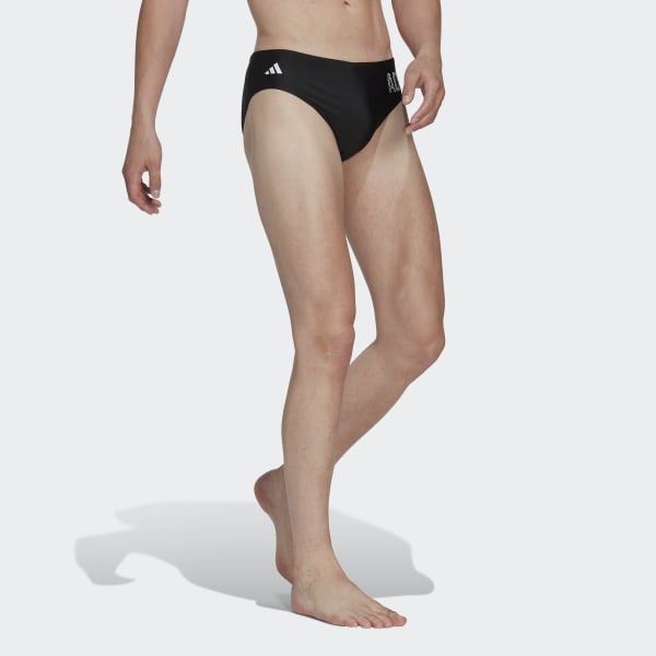 Schwarz Wording Badehose