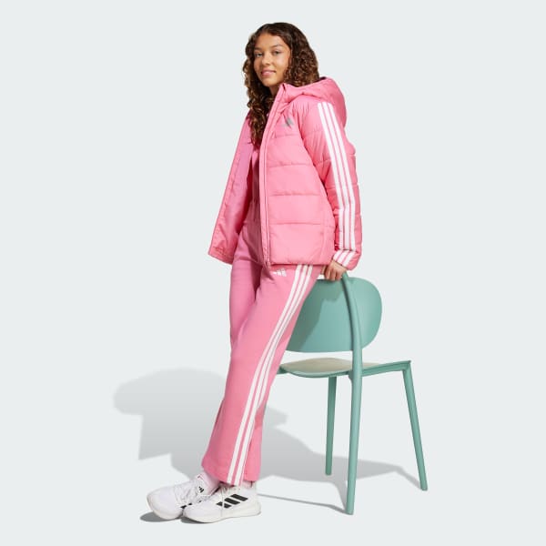 Rosa Chaqueta acolchada Essentials 3 Stripes