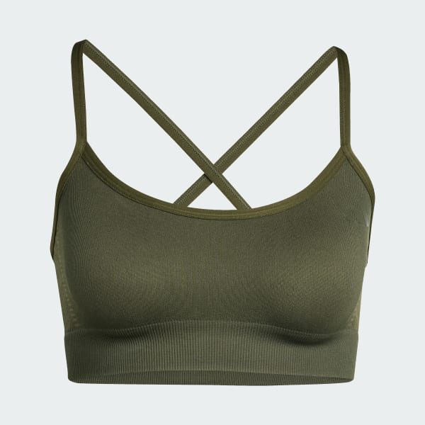 Verde Reggiseno da allenamento Essentials Light Support Knit