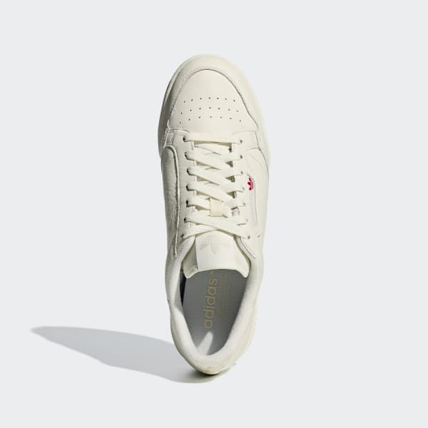 adidas 80s continental trainers off white raw white gum