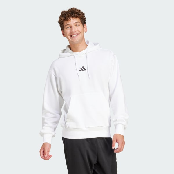 White Essentials Feelcozy Fleece Hoodie