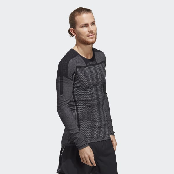 zwart Terrex DRYNAMO™ Long Sleeve Baselayer Tee