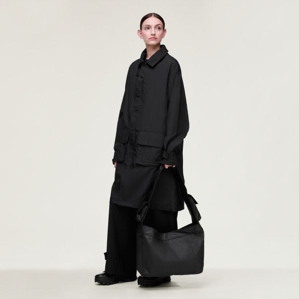 สีดำ กระเป๋า NEWSPAPER Y-3 ขนาดใหญ่