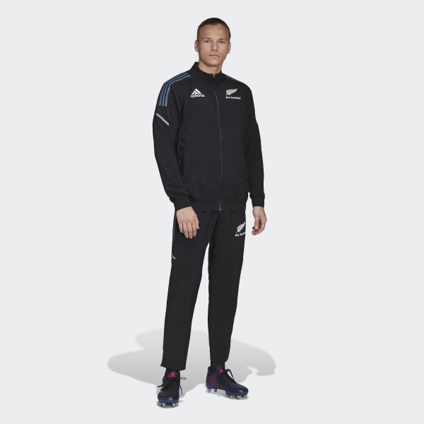 adidas All Blacks Rugby Presentation Tracksuit Bottoms Black