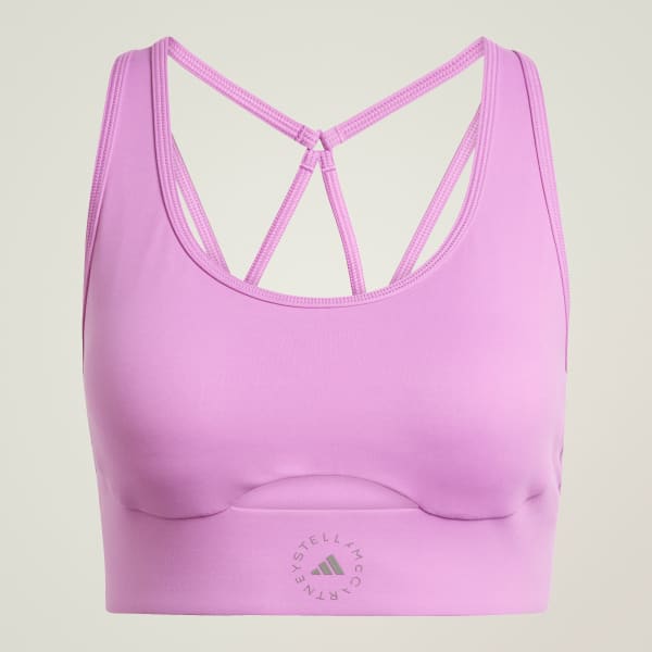 Ungu Sport Bra Yoga adidas by Stella McCartney TrueStrength
