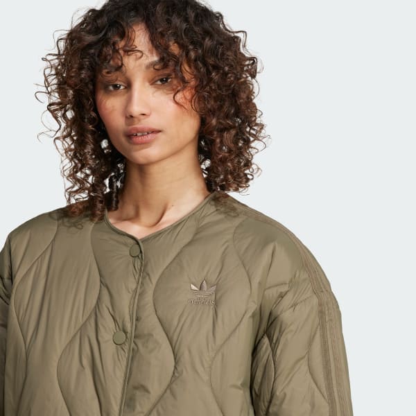 ダウンジャケット・コート adidas Fashion Quilted Liner Jacket Olive JJ4354 adidas - Fashion Quilted Liner (Olive Strata) | HHV