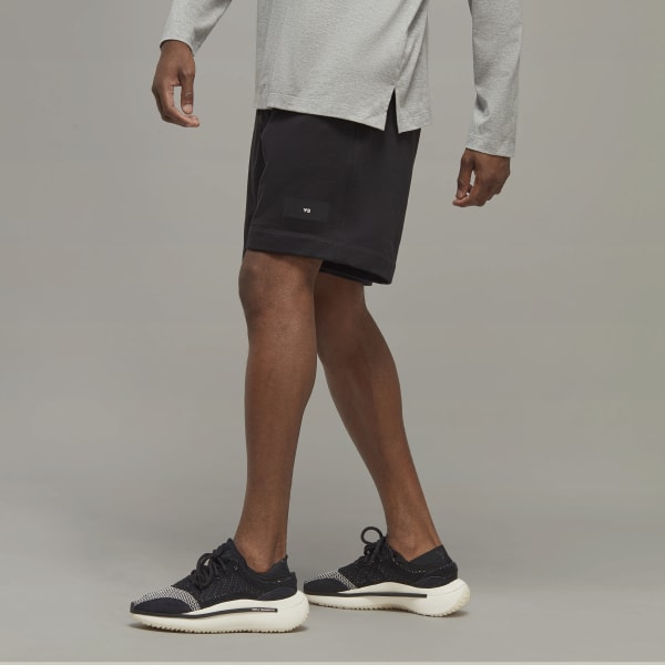 Schwarz Y-3 Organic Cotton Terry Shorts