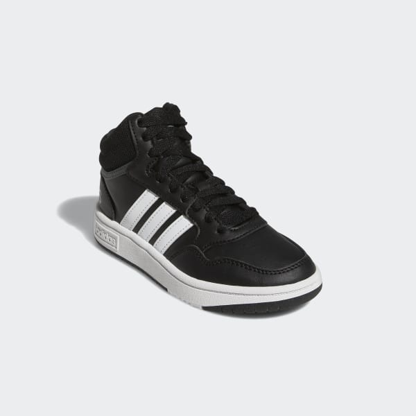Schwarz Hoops Mid Schuh