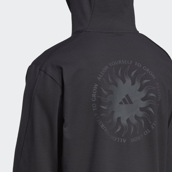 Noir Sweat-shirt à capuche Yoga Graphic Training
