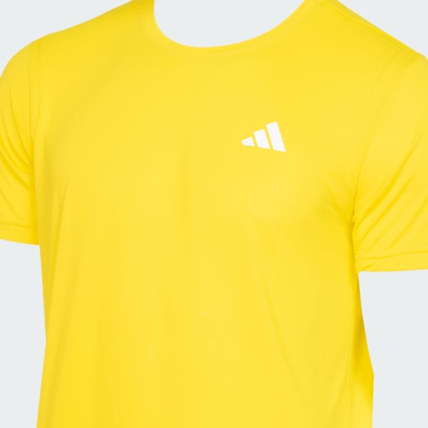 Amarelo Camiseta Own The Run 3 Listras