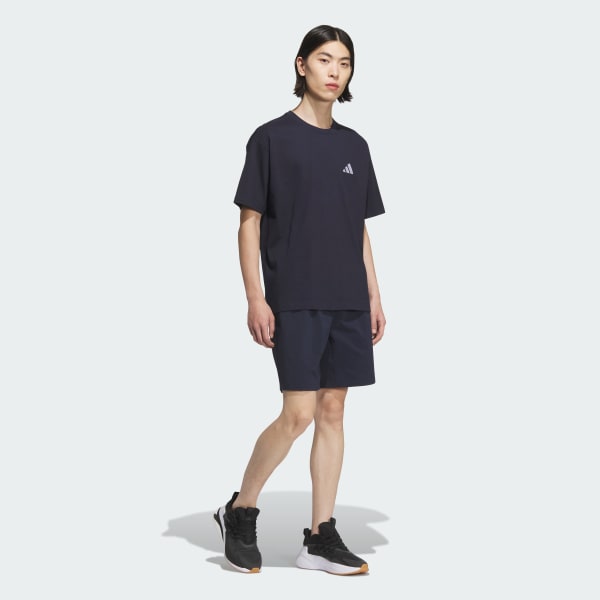 ブルー エッセンシャルズ プラス ルーズフィット スモールロゴ 半袖Tシャツ