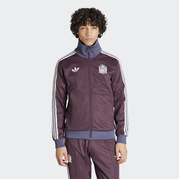 0009 adidas トラックトップ スペイン ベッケンバウアー 2XL アディダス スペイン ベッケンバウアー トラックトップ - レッド