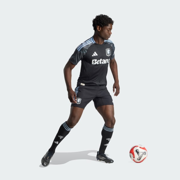 Sort Aston Villa FC 25/26 Authentic udebanetrøje
